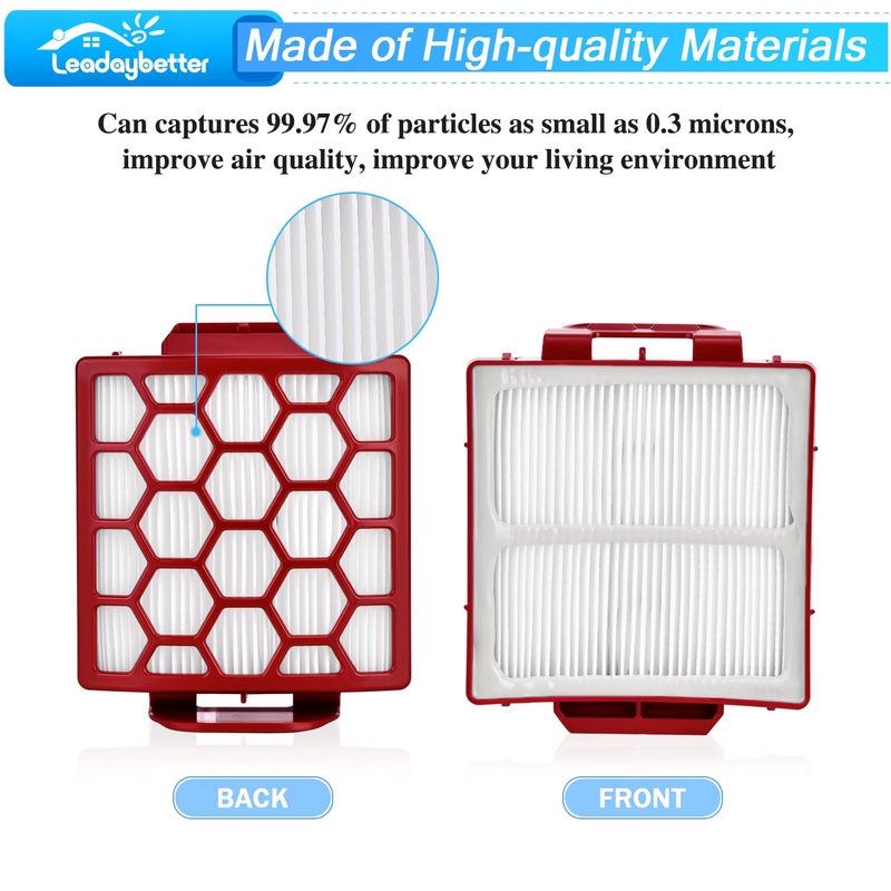 Leadaybetter Vacuum Filter Replacement for Shark Navigator Pet Plus NV150, NV251, NV255 and Zero-M Self-Cleaning Brushroll Pet Pro ZU60, ZU62, ZU62C Upright Vacuum, Part 1238FT60 & 1239FT60 - Image 3